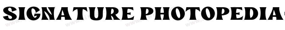 signature photopedia字体转换